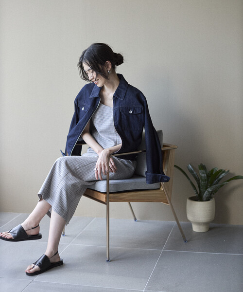 Firsthand(ファーストハンド)の「Firsthand/ファーストハンド カミラチェック Iラインワンピース / セットアップ対応(ワンピース・レディース・ブラック/ブルーグリーン・SMALL/MEDIUM)」の19枚目の写真
