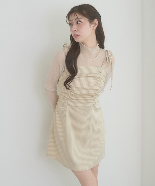 Ambre Neige(アンブルネージュ)の「assortment shirt & camisole dress set / アソートシャツ&キャミワンピースセット(ワンピース・レディース・グレー/ベージュ/ネイビー・FREE)」の22枚目の写真