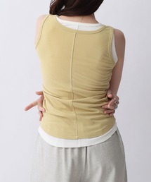 【NOAHL】ソフトタッチラウンドカットタンクトップ