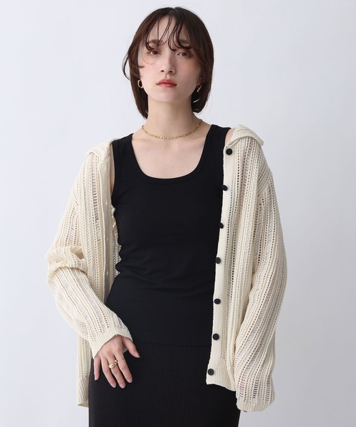 NOAHL(ノアル)の「【NOAHL】ソフトタッチラウンドカットタンクトップ(タンクトップ・レディース・ベージュ系/ブラック/オフホワイト・FREE)」の15枚目の写真