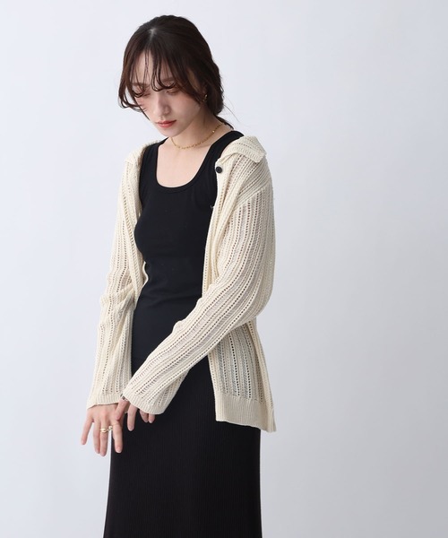 NOAHL(ノアル)の「【NOAHL】ソフトタッチラウンドカットタンクトップ(タンクトップ・レディース・ベージュ系/ブラック/オフホワイト・FREE)」の20枚目の写真