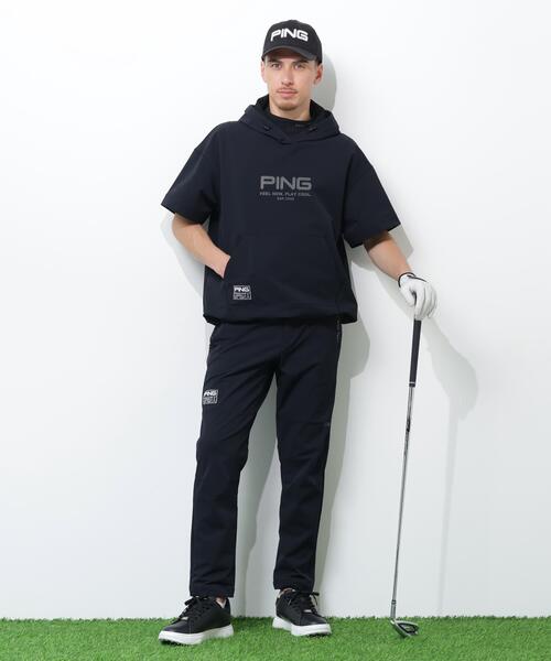 PING(ピン)の「【PING APPAREL】半袖フーディプルオーバー <GOLD> (MENS)(Tシャツ/カットソー・メンズ・ホワイト/ブラック/ベージュ・S/M/L/LL/LL1)」の4枚目の写真