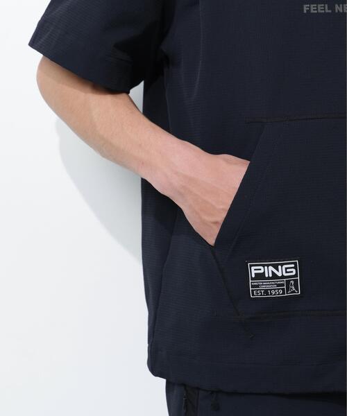 PING(ピン)の「【PING APPAREL】半袖フーディプルオーバー <GOLD> (MENS)(Tシャツ/カットソー・メンズ・ホワイト/ブラック/ベージュ・S/M/L/LL/LL1)」の11枚目の写真