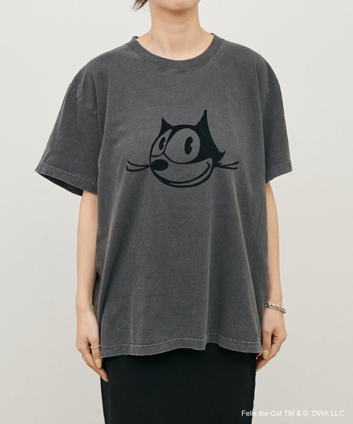 LARUTA(ラルータ)の「【LARUTA】Felix the cat /フロッキーTee(Tシャツ/カットソー・レディース・チャコールグレー・FREE)」の9枚目の写真
