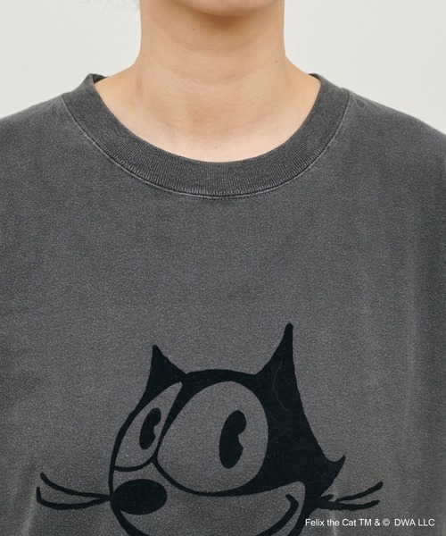 LARUTA(ラルータ)の「【LARUTA】Felix the cat /フロッキーTee(Tシャツ/カットソー・レディース・チャコールグレー・FREE)」の12枚目の写真