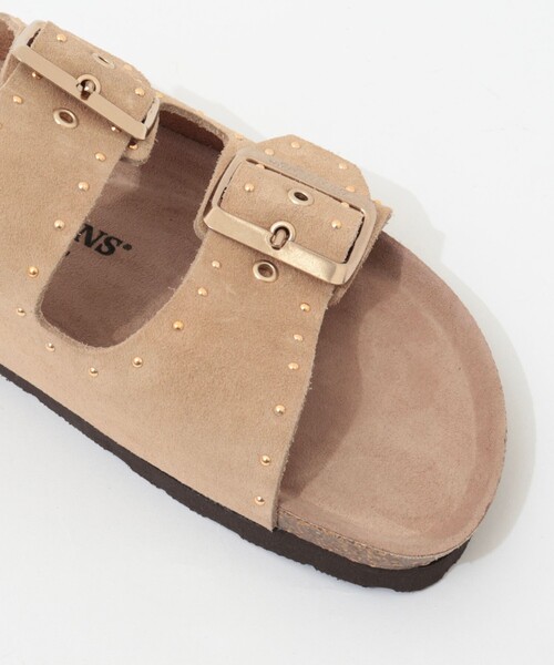 GENUINS（ジェニュインズ）の「【GENUINS/ジェニンズ】　スエードスタッズベルトサンダル（サンダル・レディース・キャメル/ベージュ・36/38/37）」の6枚目の写真