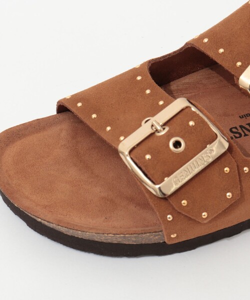 GENUINS（ジェニュインズ）の「【GENUINS/ジェニンズ】　スエードスタッズベルトサンダル（サンダル・レディース・キャメル/ベージュ・36/38/37）」の13枚目の写真