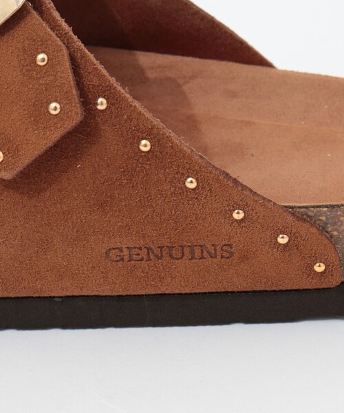 GENUINS（ジェニュインズ）の「【GENUINS/ジェニンズ】　スエードスタッズベルトサンダル（サンダル・レディース・キャメル/ベージュ・36/38/37）」の14枚目の写真