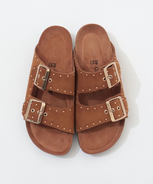 GENUINS（ジェニュインズ）の「【GENUINS/ジェニンズ】　スエードスタッズベルトサンダル（サンダル・レディース・キャメル/ベージュ・36/38/37）」の16枚目の写真