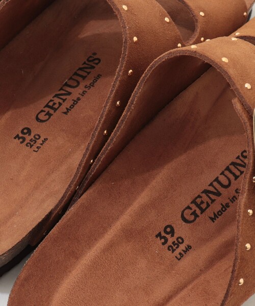 GENUINS（ジェニュインズ）の「【GENUINS/ジェニンズ】　スエードスタッズベルトサンダル（サンダル・レディース・キャメル/ベージュ・36/38/37）」の17枚目の写真