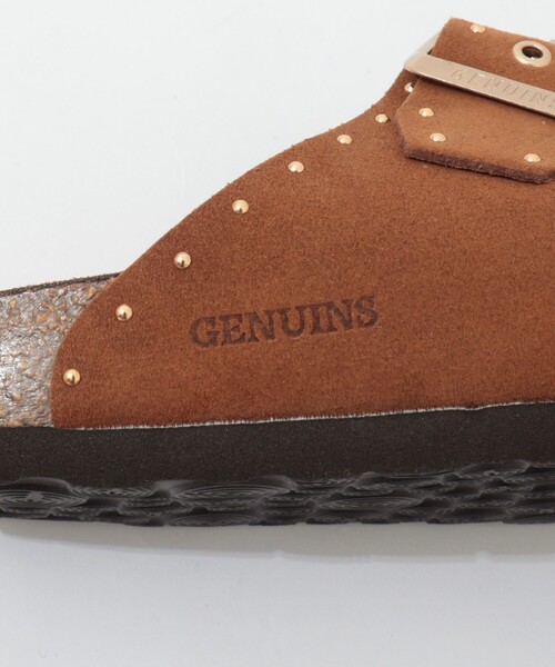 GENUINS（ジェニュインズ）の「【GENUINS/ジェニンズ】　スエードスタッズベルトサンダル（サンダル・レディース・キャメル/ベージュ・36/38/37）」の18枚目の写真