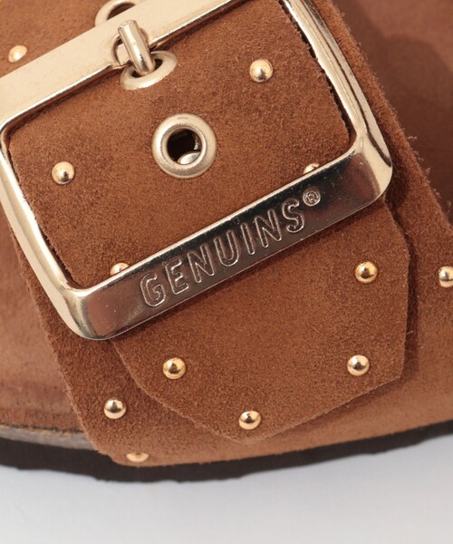 GENUINS（ジェニュインズ）の「【GENUINS/ジェニンズ】　スエードスタッズベルトサンダル（サンダル・レディース・キャメル/ベージュ・36/38/37）」の11枚目の写真