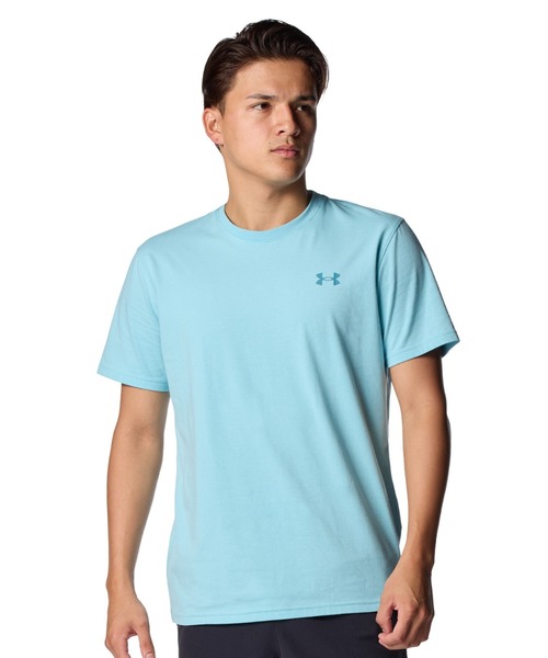 UNDER ARMOUR(アンダーアーマー)の「アンダーアーマー UAパフォーマンスコットン ショートスリーブ Tシャツ(Tシャツ/カットソー・メンズ・レッド/ターコイズブルー/ブルー・S/M/L/LL/3L)」の1枚目の写真