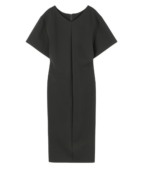 JENNE（ジェンヌ）の「カットソーワイドスリーブワンピース（日本製生地）（ワンピース・レディース・ホワイト/ブラック・SMALL/LARGE/MEDIUM）」の3枚目の写真