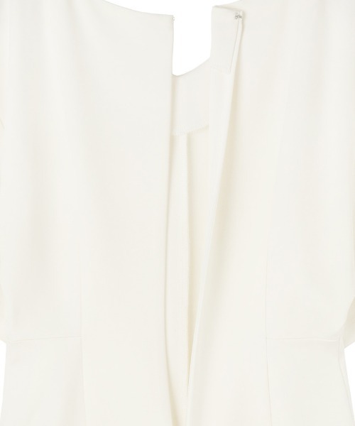 JENNE（ジェンヌ）の「カットソーワイドスリーブワンピース（日本製生地）（ワンピース・レディース・ホワイト/ブラック・SMALL/LARGE/MEDIUM）」の12枚目の写真