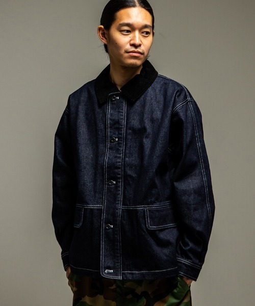 430(フォーサーティ)の「mj11494- DENIM COVERALL CRD カバーオール(26-079)(カバーオール・メンズ・ワンウォッシュ/インディゴブルー・3/2/1/0)」の1枚目の写真