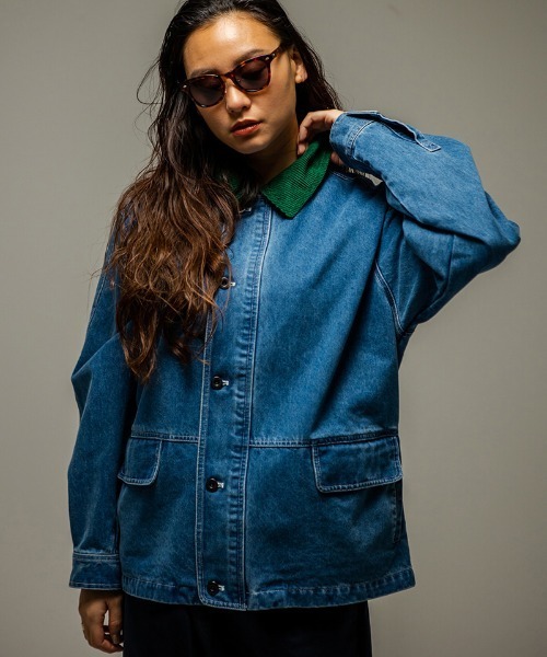 430(フォーサーティ)の「mj11494- DENIM COVERALL CRD カバーオール(26-079)(カバーオール・メンズ・ワンウォッシュ/インディゴブルー・3/2/1/0)」の2枚目の写真