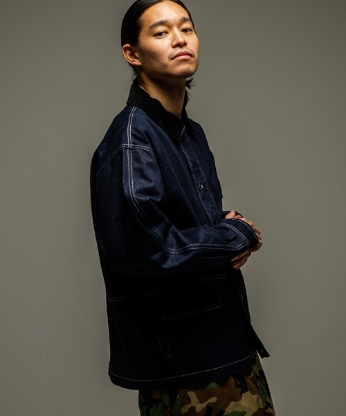 430(フォーサーティ)の「mj11494- DENIM COVERALL CRD カバーオール(26-079)(カバーオール・メンズ・ワンウォッシュ/インディゴブルー・3/2/1/0)」の3枚目の写真