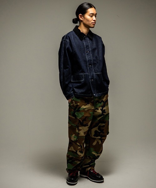 430(フォーサーティ)の「mj11494- DENIM COVERALL CRD カバーオール(26-079)(カバーオール・メンズ・ワンウォッシュ/インディゴブルー・3/2/1/0)」の5枚目の写真