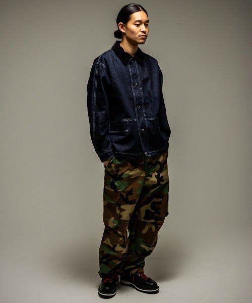 430(フォーサーティ)の「mj11494- DENIM COVERALL CRD カバーオール(26-079)(カバーオール・メンズ・ワンウォッシュ/インディゴブルー・3/2/1/0)」の6枚目の写真