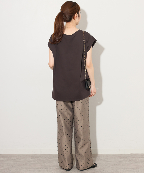 JOURNAL STANDARD relume（ジャーナルスタンダード　レリューム）の「カットドビードットパンツ（その他パンツ・レディース・ブラウン系その他/ブラック・38/36）」の12枚目の写真