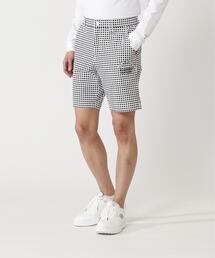 PEARLY GATES（パーリーゲイツ）の「綿ライクNY/PUハイストレッチショートパンツ（その他パンツ）」