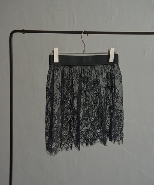 notch.（ノッチ）の「レイヤードレーススカート（スカート・レディース・オフホワイト/ブラック・M）」の17枚目の写真