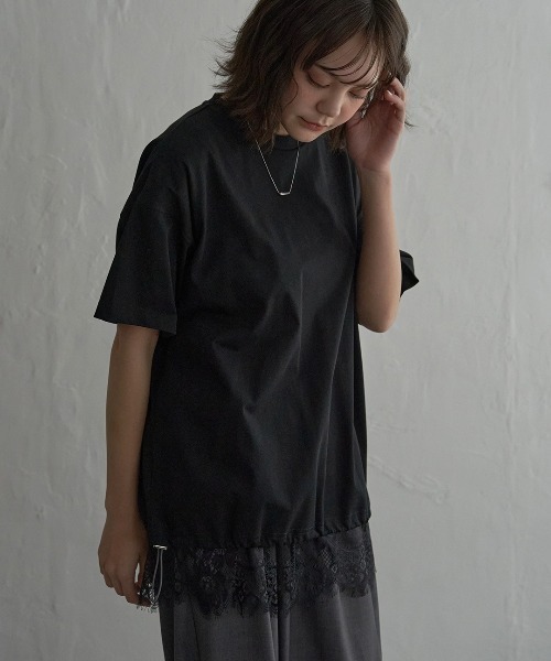 notch.（ノッチ）の「レイヤードレーススカート（スカート・レディース・オフホワイト/ブラック・M）」の20枚目の写真