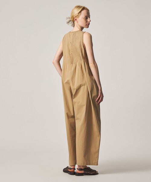 Steven Alan(スティーブンアラン)の「<Steven Alan>コットン ポプリン ピンタック オールインワン(つなぎ/オールインワン・レディース・ベージュ/ブラック・S/M)」の6枚目の写真