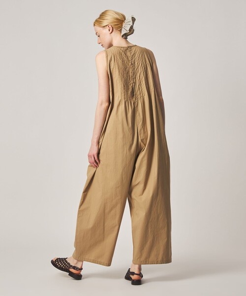 Steven Alan(スティーブンアラン)の「<Steven Alan>コットン ポプリン ピンタック オールインワン(つなぎ/オールインワン・レディース・ベージュ/ブラック・S/M)」の7枚目の写真