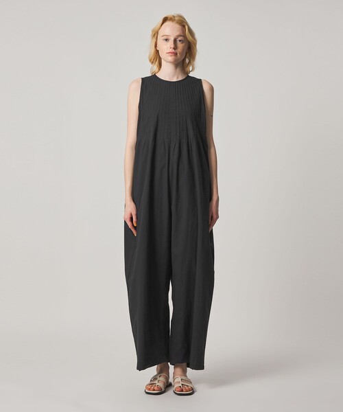 Steven Alan(スティーブンアラン)の「<Steven Alan>コットン ポプリン ピンタック オールインワン(つなぎ/オールインワン・レディース・ベージュ/ブラック・S/M)」の8枚目の写真