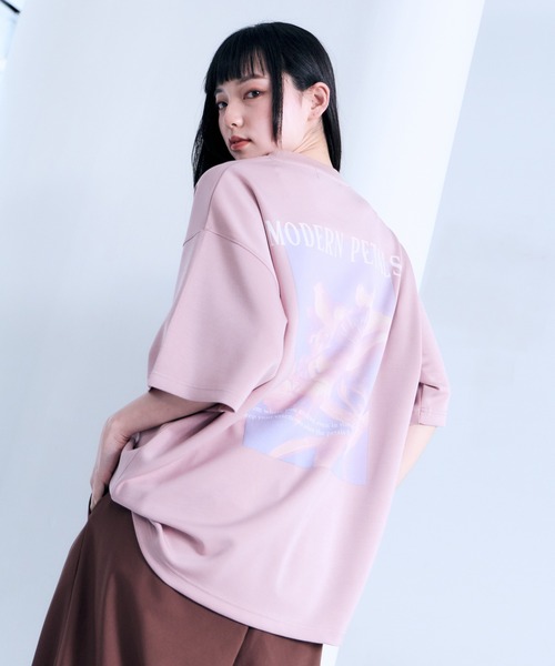 RAGEBLUE(レイジブルー)の「【LUXURY+EASY】DRAPE CREW NECK FLOWER PHOTO T-SHIRT/ラグイージーフラワーフォトTシャツ(Tシャツ/カットソー・メンズ・ホワイト/ブラック/ライトブルー/その他22・SMALL/LARGE/MEDIUM)」の4枚目の写真