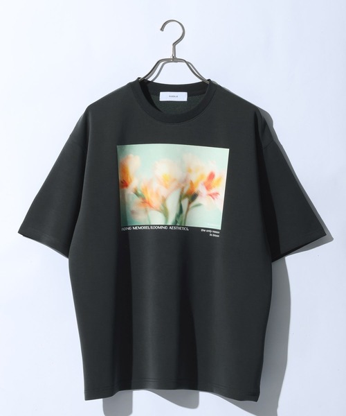 RAGEBLUE(レイジブルー)の「【LUXURY+EASY】DRAPE CREW NECK FLOWER PHOTO T-SHIRT/ラグイージーフラワーフォトTシャツ(Tシャツ/カットソー・メンズ・ホワイト/ブラック/ライトブルー/その他22・SMALL/LARGE/MEDIUM)」の10枚目の写真