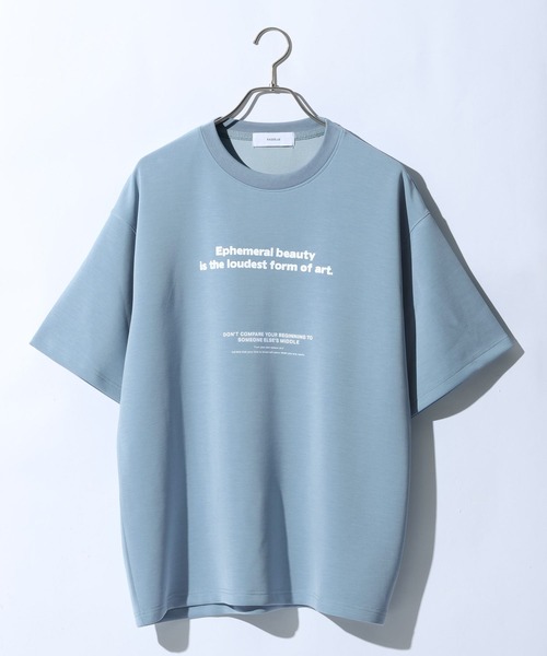 RAGEBLUE(レイジブルー)の「【LUXURY+EASY】DRAPE CREW NECK FLOWER PHOTO T-SHIRT/ラグイージーフラワーフォトTシャツ(Tシャツ/カットソー・メンズ・ホワイト/ブラック/ライトブルー/その他22・SMALL/LARGE/MEDIUM)」の6枚目の写真