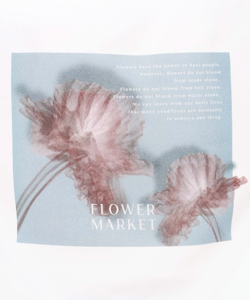 RAGEBLUE(レイジブルー)の「【LUXURY+EASY】DRAPE CREW NECK FLOWER PHOTO T-SHIRT/ラグイージーフラワーフォトTシャツ(Tシャツ/カットソー・メンズ・ホワイト/ブラック/ライトブルー/その他22・SMALL/LARGE/MEDIUM)」の18枚目の写真