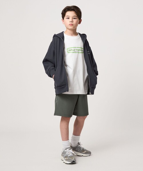green label relaxing（グリーンレーベルリラクシング）の「【別注】＜WILD THINGS＞ パーカー / キッズ 140cm-160cm（パーカー・キッズ・グレー系/ネイビー・M(140-150cm)/L(160cm)）」の5枚目の写真