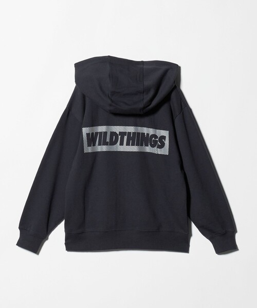 green label relaxing（グリーンレーベルリラクシング）の「【別注】＜WILD THINGS＞ パーカー / キッズ 140cm-160cm（パーカー・キッズ・グレー系/ネイビー・M(140-150cm)/L(160cm)）」の10枚目の写真
