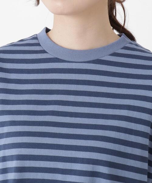 one'sterrace(ワンズテラス)の「ツイストスリーブ 長袖ボーダープルオーバー(Tシャツ/カットソー・レディース・ブラック系8/グレー系4/ブルー系その他7・02)」の13枚目の写真