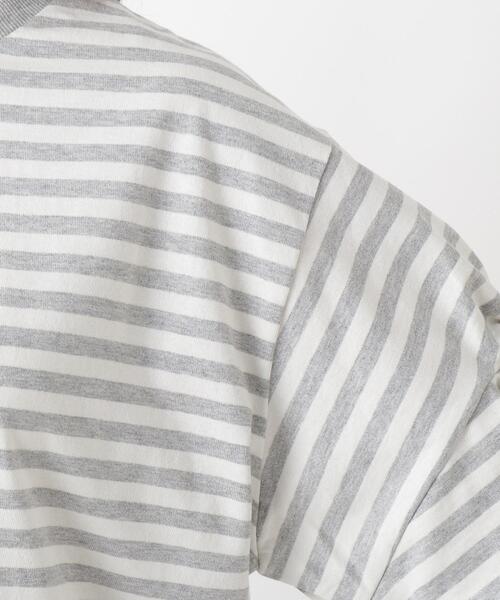 one'sterrace(ワンズテラス)の「ツイストスリーブ 長袖ボーダープルオーバー(Tシャツ/カットソー・レディース・ブラック系8/グレー系4/ブルー系その他7・02)」の9枚目の写真