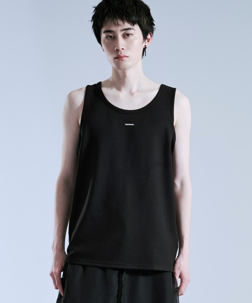 Ellno Loset（エルノロゼット）の「【機能性付き】プレートツキタンクトップ（タンクトップ・メンズ・ブラック/オフホワイト・LARGE/MEDIUM/SMALL）」の8枚目の写真