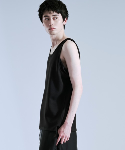 Ellno Loset（エルノロゼット）の「【機能性付き】プレートツキタンクトップ（タンクトップ・メンズ・ブラック/オフホワイト・LARGE/MEDIUM/SMALL）」の13枚目の写真