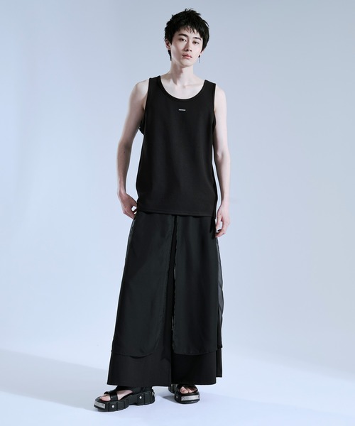 Ellno Loset（エルノロゼット）の「【機能性付き】プレートツキタンクトップ（タンクトップ・メンズ・ブラック/オフホワイト・LARGE/MEDIUM/SMALL）」の15枚目の写真
