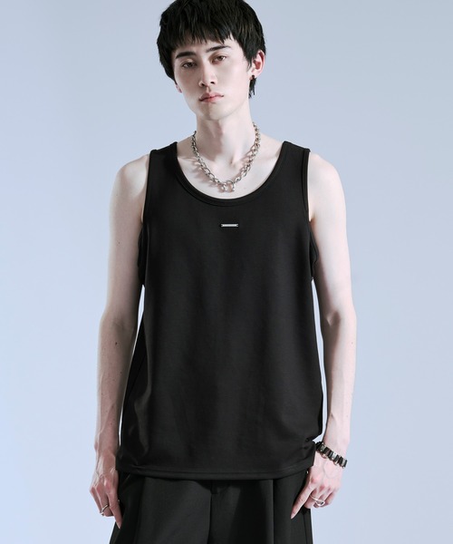Ellno Loset（エルノロゼット）の「【機能性付き】プレートツキタンクトップ（タンクトップ・メンズ・ブラック/オフホワイト・LARGE/MEDIUM/SMALL）」の9枚目の写真