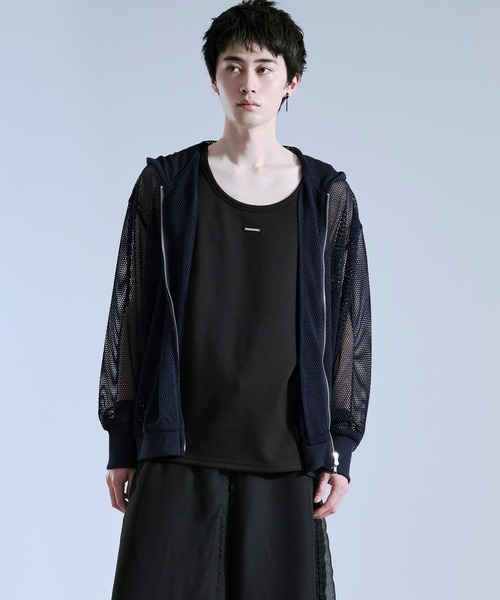 Ellno Loset（エルノロゼット）の「【機能性付き】プレートツキタンクトップ（タンクトップ・メンズ・ブラック/オフホワイト・LARGE/MEDIUM/SMALL）」の17枚目の写真
