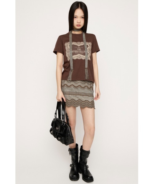 SLY(スライ)の「KNIT FRILL CAMI TOPS ニットフリルキャミトップス 春服 夏服(キャミソール・レディース・カーキ/ブラック/アイボリー・FREE)」の11枚目の写真