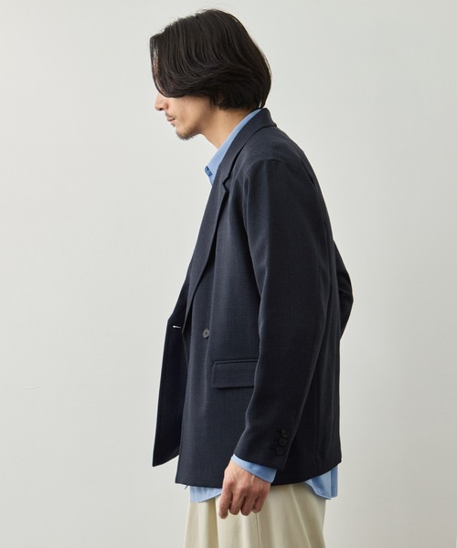 CITY TOKYO(シティトウキョウ)の「【CITY TOKYO】TWEED ダブルブレザー(テーラードジャケット・メンズ・ブラウン/ネイビー・1/2)」の4枚目の写真