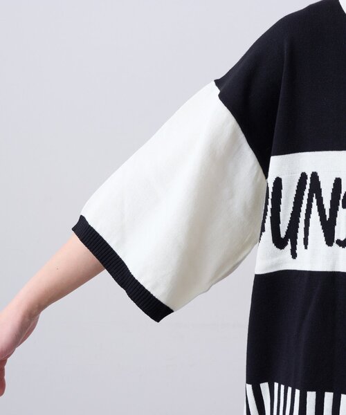 SOUNDSGOOOOD(サウンズグッド)の「【SOUNDSGOOOOD】切り替えロゴニットポロ(ニット/セーター・レディース・レッド/ブラック・ONE SIZE)」の10枚目の写真