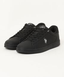 U.S. POLO ASSN.（ユーエスポロアッスン）の「【U.S. POLO ASSN./ユーエスポロアッスン】ワンポイント ブランドロゴスニーカー ローカット PUレザー シンプル きれいめ カジュアル 通勤 通学（スニーカー）」