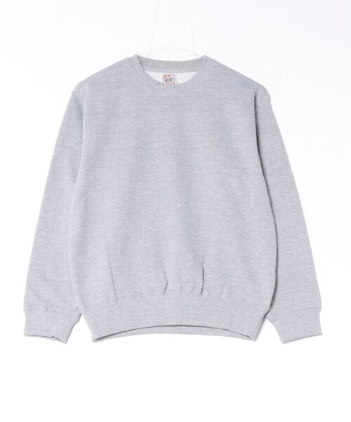 TONE SELECT WEAR（トーンセレクトウェア）の「CROSS&STITCH(クロスアンドステッチ) 10oz レギュラーウェイト スウェットシャツ トレーナー (SW2210)（スウェット・メンズ・レッド/ホワイト/ブルー系その他/ネイビー/サックスブルー/ブラック/オリーブ/イエロー系その他/グレー/ブルー・LARGE/MEDIUM/SMALL/X-LARGE）」の4枚目の写真