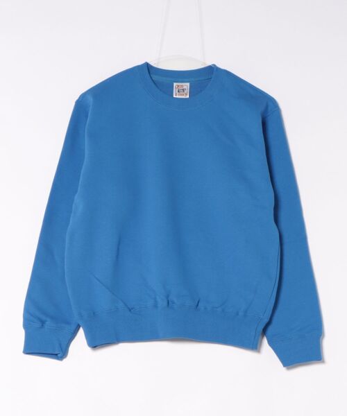 TONE SELECT WEAR（トーンセレクトウェア）の「CROSS&STITCH(クロスアンドステッチ) 10oz レギュラーウェイト スウェットシャツ トレーナー (SW2210)（スウェット・メンズ・レッド/ホワイト/ブルー系その他/ネイビー/サックスブルー/ブラック/オリーブ/イエロー系その他/グレー/ブルー・LARGE/MEDIUM/SMALL/X-LARGE）」の7枚目の写真